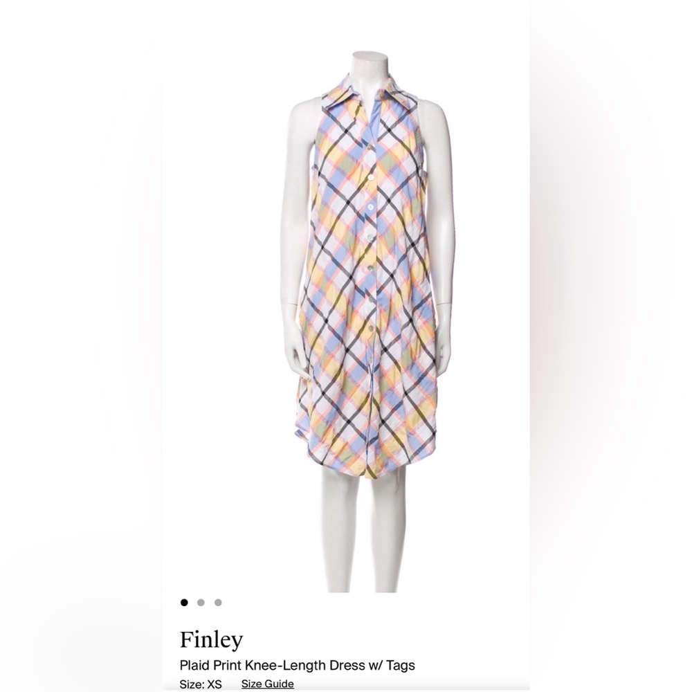 Finley Blue and Yellow Plaid Dress